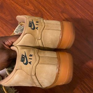 Tan Nike Hightop Air Force 1